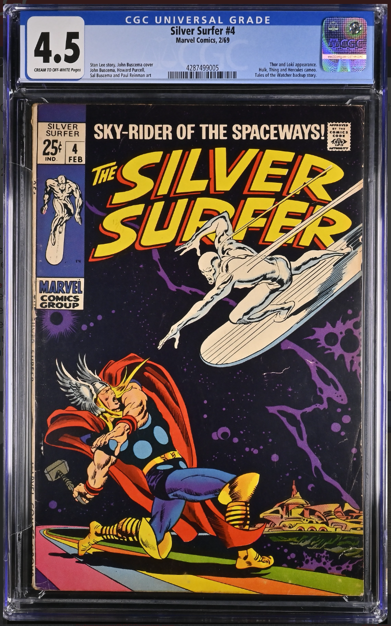 Silver Surfer, Vol. 1 #4 CGC 4.5 CREAM TO OFF-WHITE