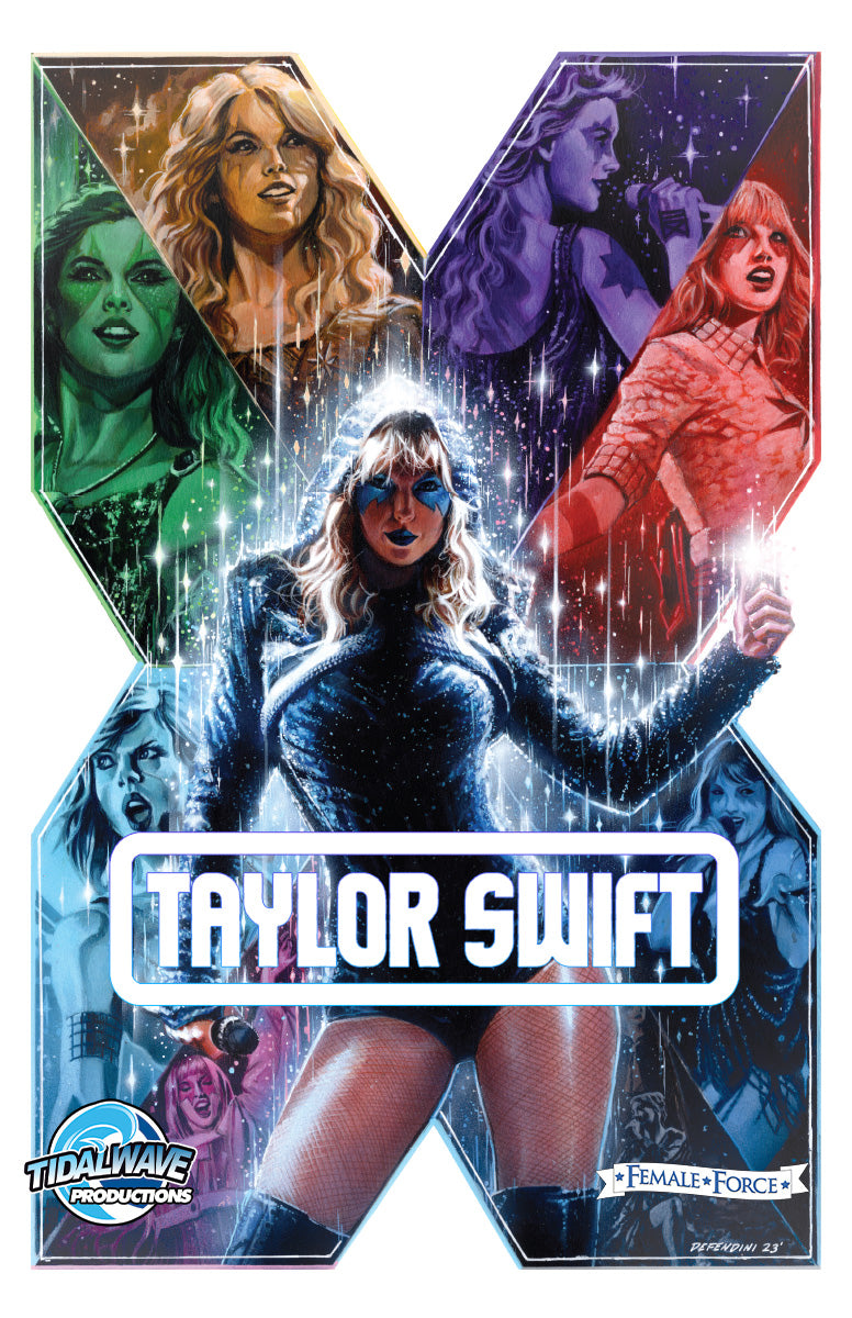 FEMALE FORCE TAYLOR SWIFT UNKNOWN COMICS STEVEN DEFENDINI EXCLUSIVE X VAR (03/27/2024)