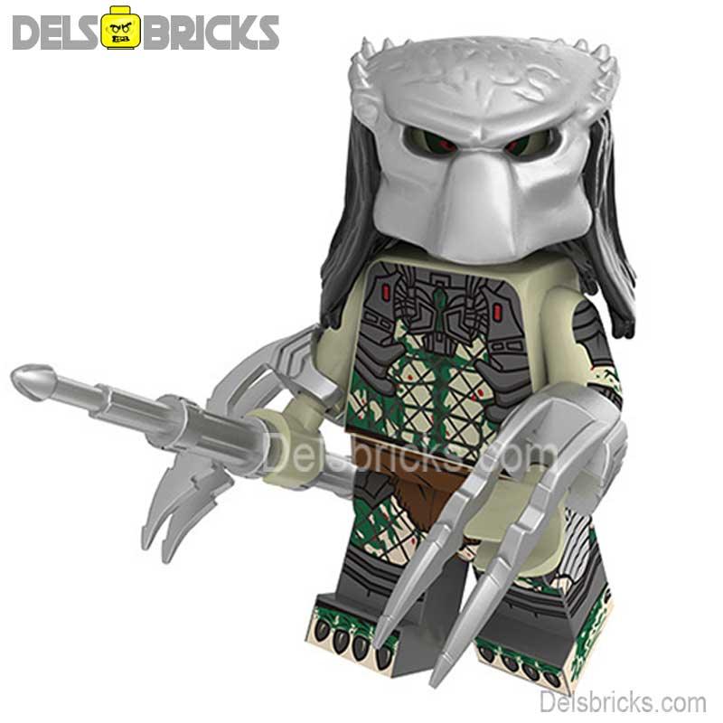 The Predator white / green Yautja Lego Minifigures Custom Toys 2