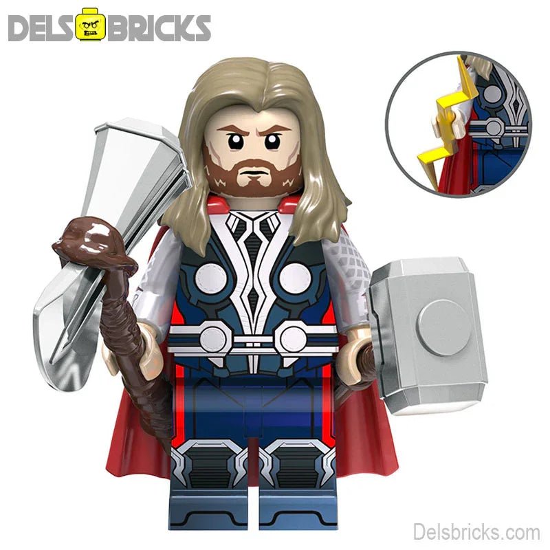 Thor from The Avengers Lego Marvel Minifigures Custom Toys 1