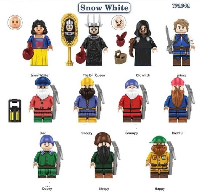 Enchanted Forest Princess & Companions – Custom Minifigure Fantasy Set