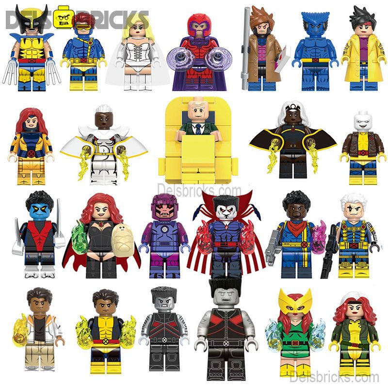 X-Men Super Set of 24 Lego Minifigures custom toys