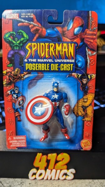 Marvel Spider-Man Die Cast Poseable Toy Biz MOC