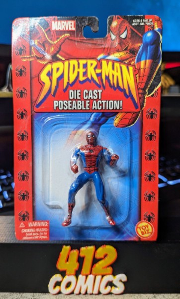 Marvel Spider-Man Die Cast Poseable Toy Biz MOC