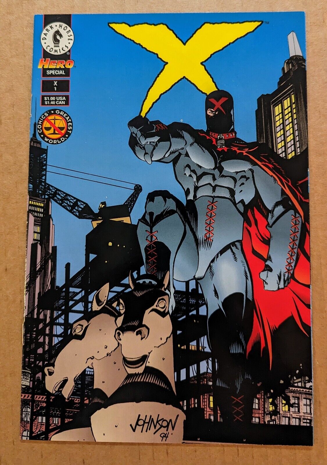 X #1 & HERO SPECIAL X #1 HIGHER GRADE 1994 DARK HORSE