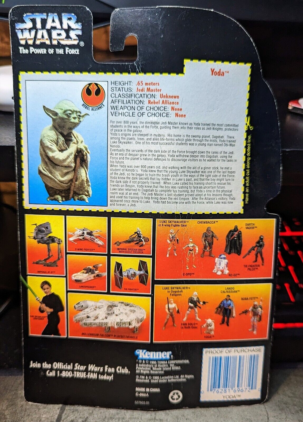Star Wars Yoda Power of the force POTF