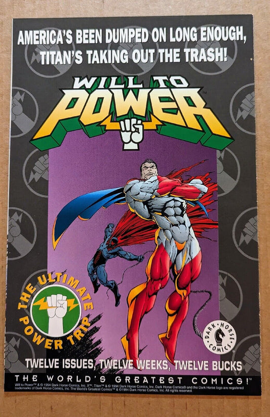 X #1 & HERO SPECIAL X #1 HIGHER GRADE 1994 DARK HORSE