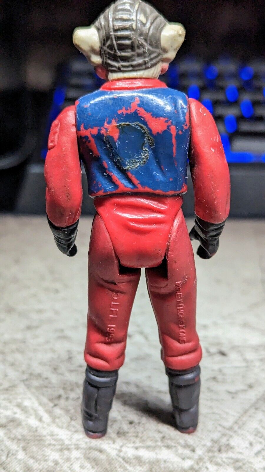 Vintage Star Wars Nien Nunb 1983 Hong Kong Kenner Figure