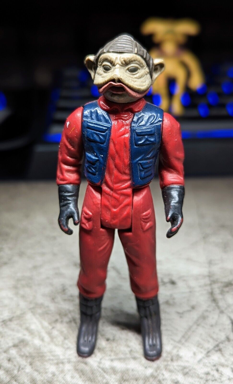 Vintage Star Wars Nien Nunb 1983 Hong Kong Kenner Figure