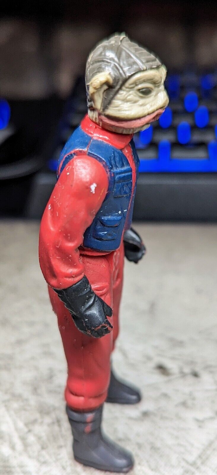 Vintage Star Wars Nien Nunb 1983 Hong Kong Kenner Figure