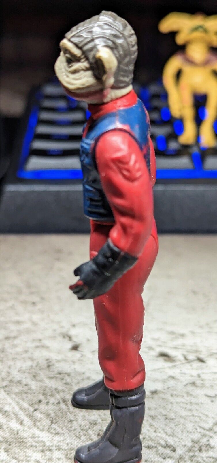 Vintage Star Wars Nien Nunb 1983 Hong Kong Kenner Figure
