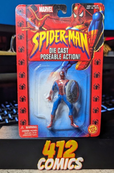 Marvel Spider-Man Die Cast Poseable Toy Biz MOC