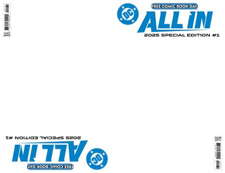 Free Comic Book Day 2025 - DC All In Absolute Universe Blank Variant