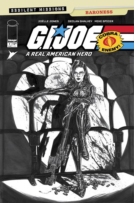 SSSILENT MISSIONS BARONESS #1 (ONE SHOT) CVR C INC 1:10 JONES B&W