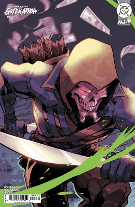 ABSOLUTE GREEN ARROW #5 (OF 6) CVR E INC 1:25 KARL KERSCHL CARD STOCK VAR (PRESALE 9/16/26)