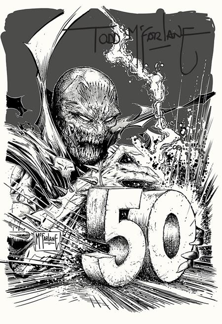 KING SPAWN #50 CVR F INC 1:250 TODD MCFARLANE INKS VAR (PRESALE 10/22/25)