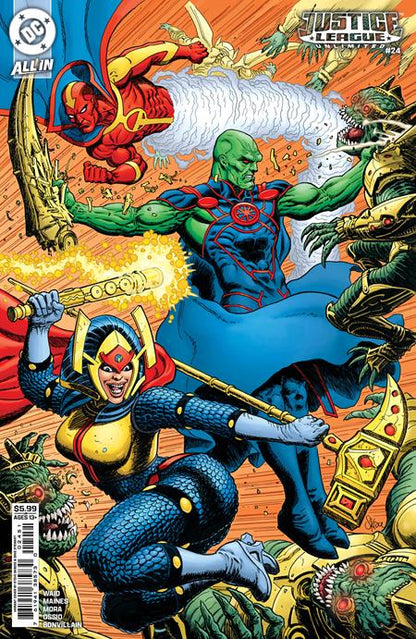 JUSTICE LEAGUE UNLIMITED #24 CVR E STEVE SKROCE CARD STOCK VAR