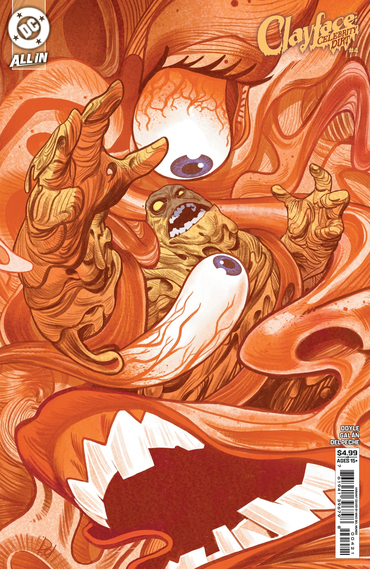 CLAYFACE CELEBRITY DIRT #4 (OF 6) Cover B - MIKE DEL MUNDO CARD STOCK VAR LOLA_IMG_363_9daf1bb5ab629f9905cdae623d91dd66d625fe6fc51481a30a03e1422304247c