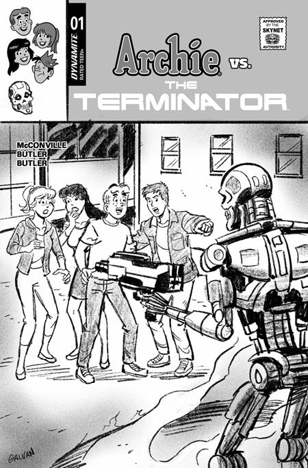 ARCHIE VS THE TERMINATOR #1 CVR L 1:10 BILL GALVAN PENCILS (PRESALE 10/14/26)