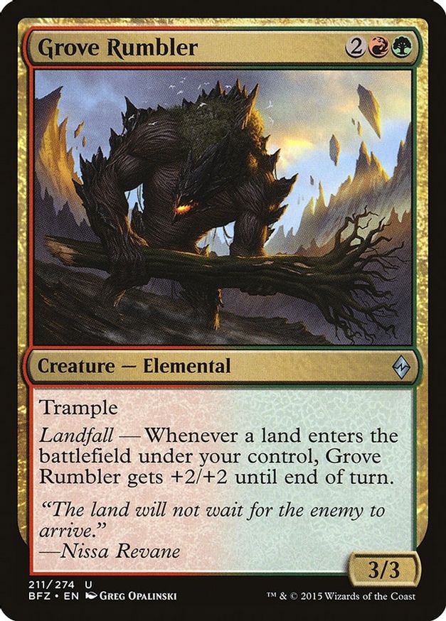 Grove Rumbler | 211 | Battle for Zendikar