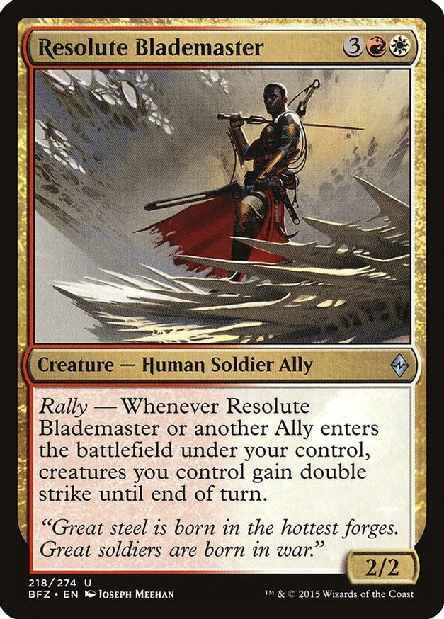 Resolute Blademaster | 218 | Battle for Zendikar