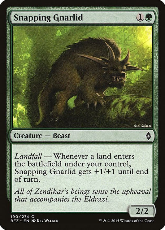 Snapping Gnarlid | 190 | Battle for Zendikar