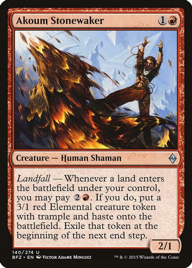 Akoum Stonewaker | 140 | Battle for Zendikar