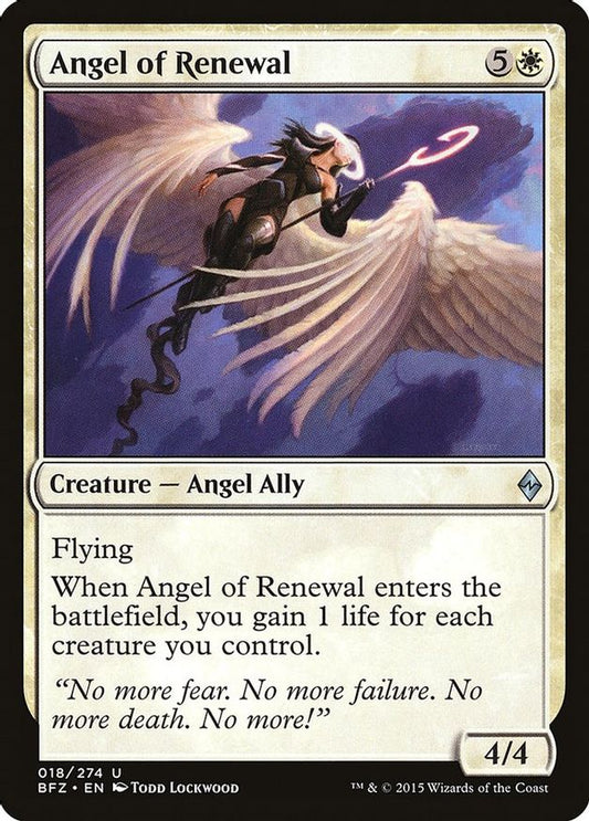 Angel of Renewal | 18 | Battle for Zendikar
