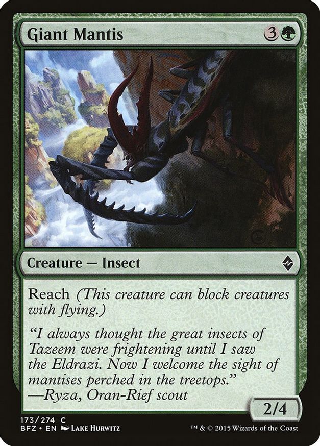 Giant Mantis | 173 | Battle for Zendikar