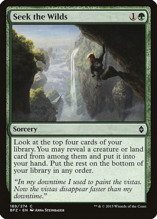 Seek the Wilds | 189 | Battle for Zendikar
