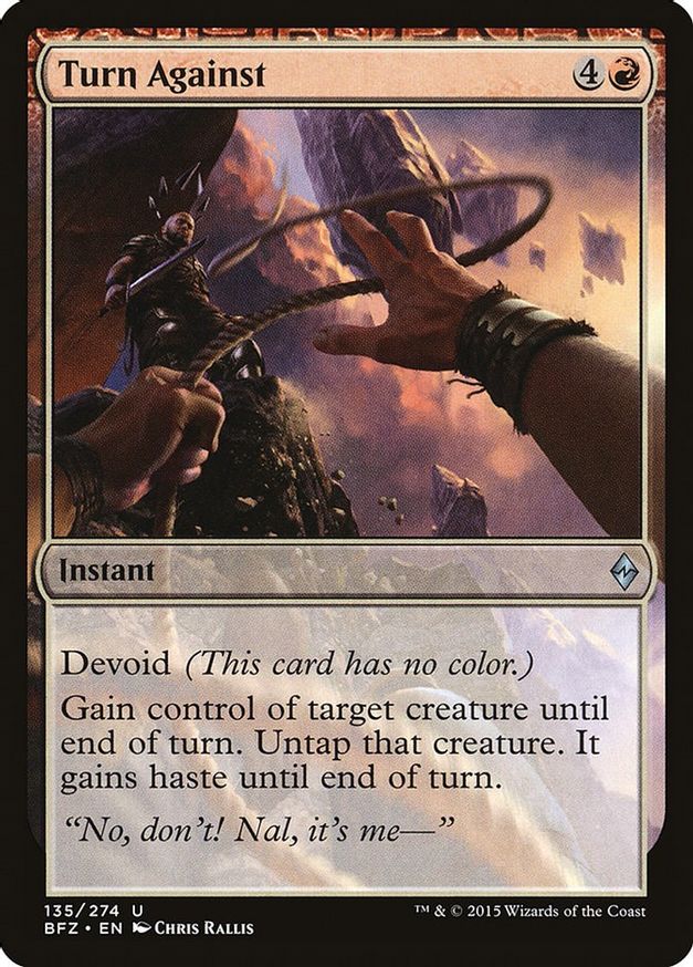 Turn Against | 135 | Battle for Zendikar