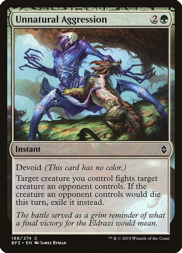 Unnatural Aggression | 168 | Battle for Zendikar