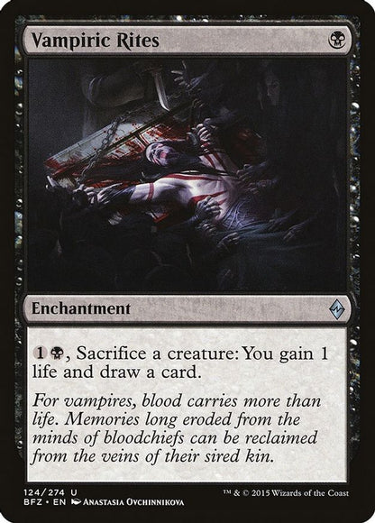 Vampiric Rites | 124 | Battle for Zendikar