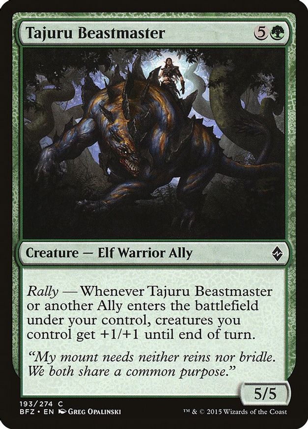 Tajuru Beastmaster | 193 | Battle for Zendikar