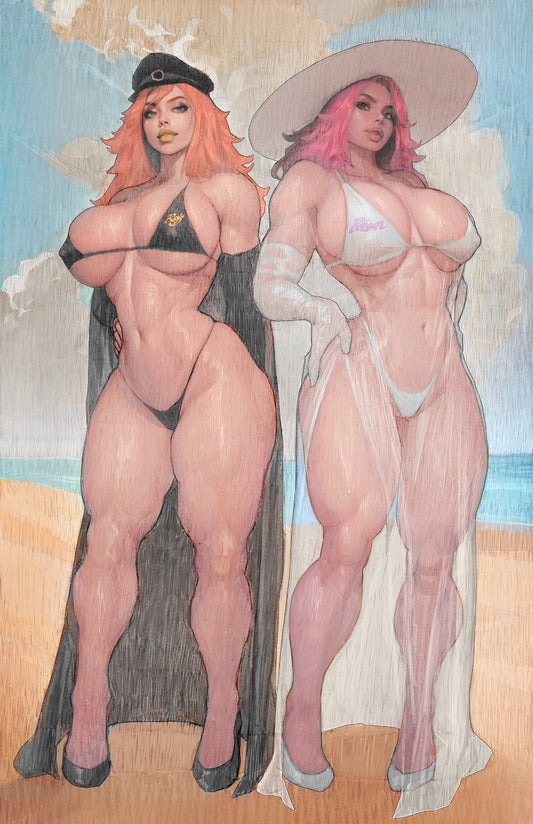 2025 STREET FIGHTER & FRIENDS SWIMSUIT SPECIAL #1 - ICKPOT COVER A NYCC 2025 KNIGHT OF COMICS EXCLUSIVE