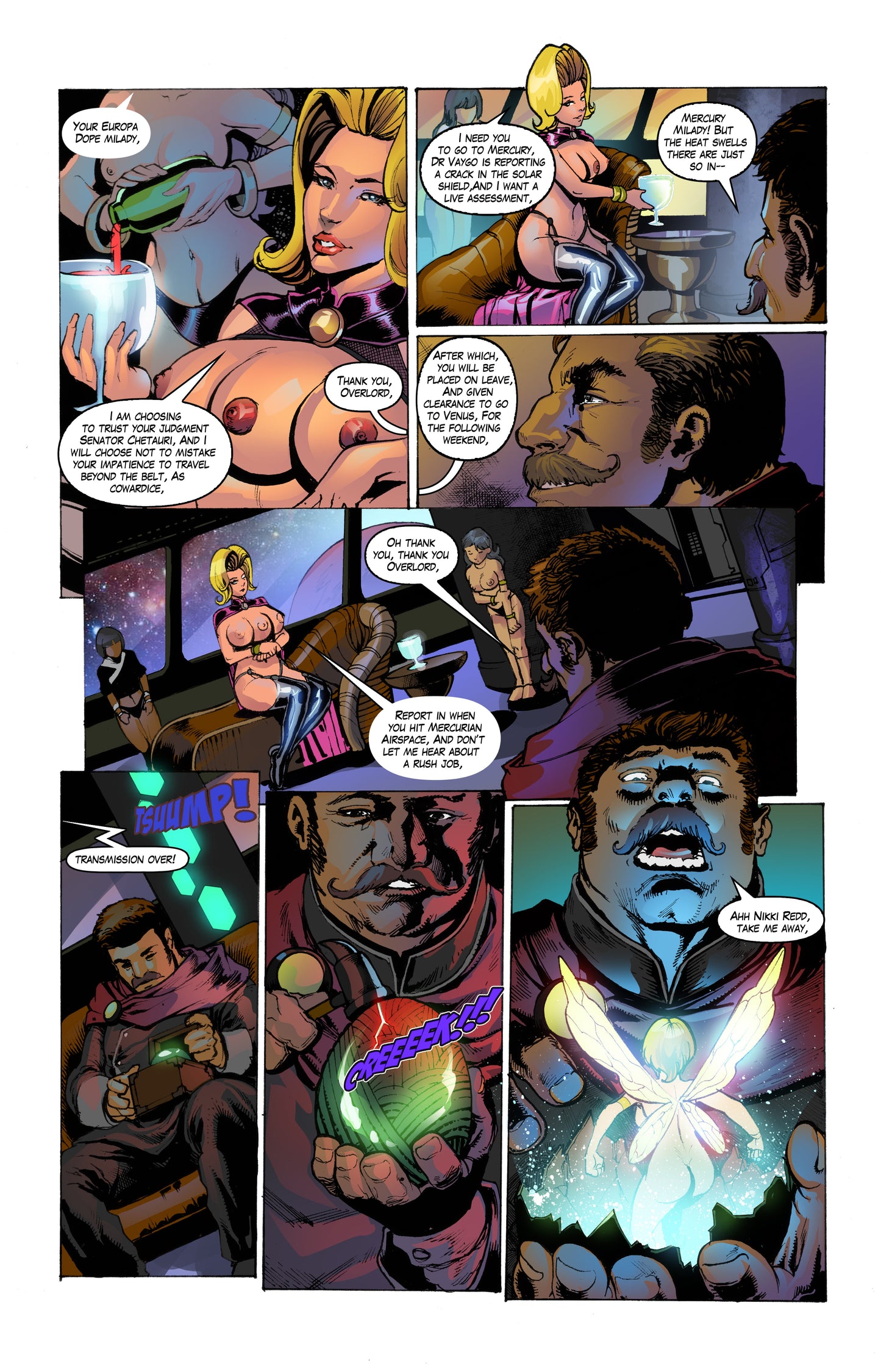 Pixi Runner #2 – Digital Download | Cassiapea Neptune Mermaid Mature Sci-Fi Comic