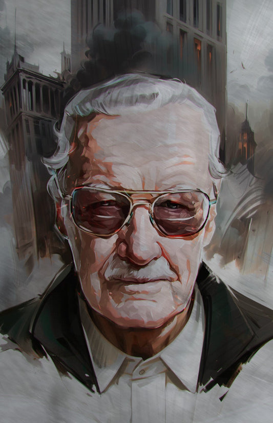 TRIBUTE: STAN LEE VIKTOR MILLER GAUSA METAL VARIANT FANEXPO DALLAS 2025 KNIGHT OF COMICS EXCLUSIVE