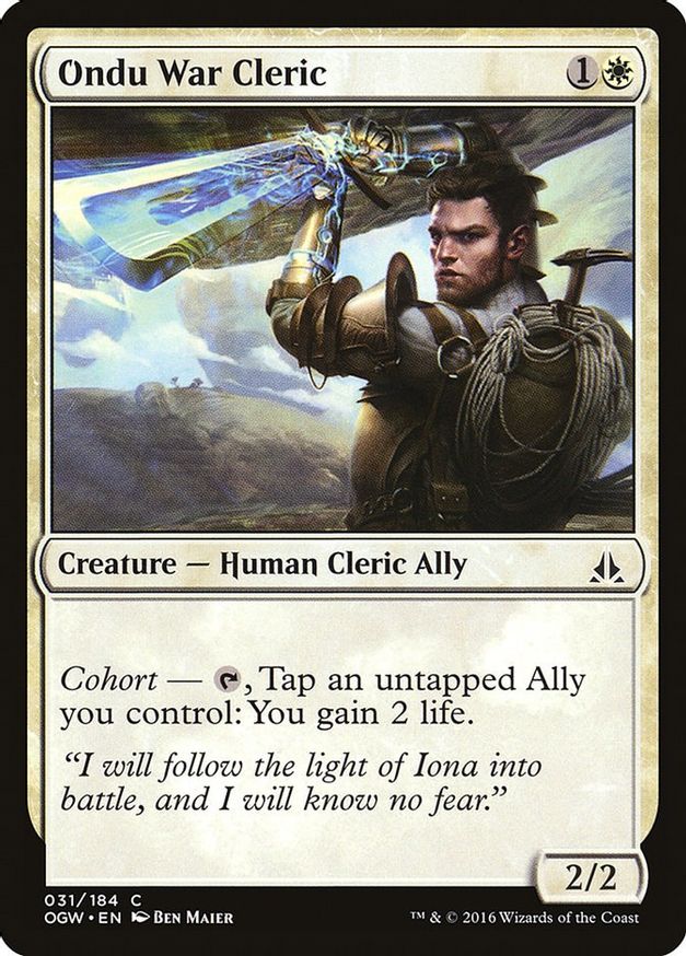 Ondu War Cleric | 31 | Oath of the Gatewatch