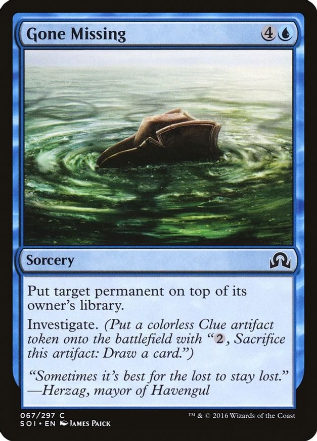 Gone Missing | 67 | Shadows over Innistrad