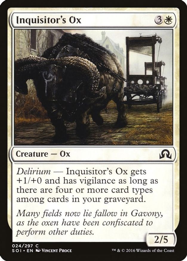 Inquisitor's Ox | 24 | Shadows over Innistrad