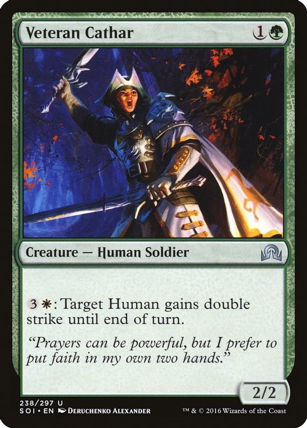 Veteran Cathar | 238 | Shadows over Innistrad