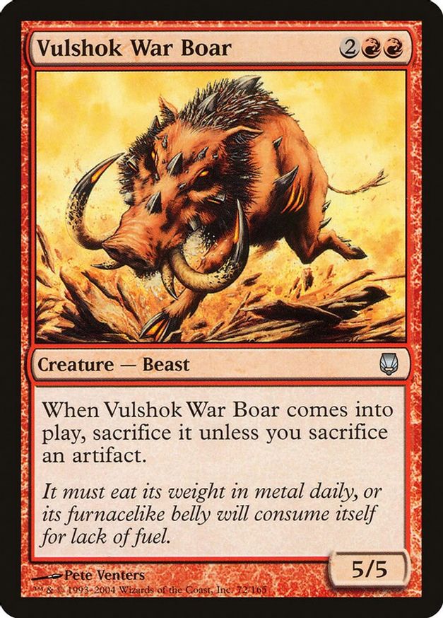 Vulshok War Boar | 72 | Darksteel