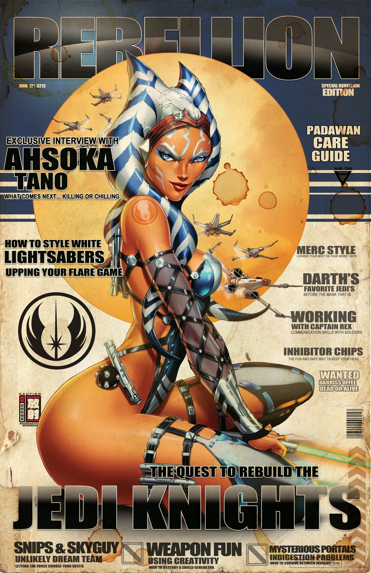 Retro Ahsoka Rebellion Print