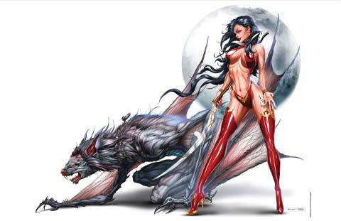 Vampirella - Familiar Art Print