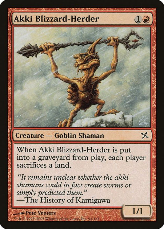 Akki Blizzard-Herder | 91 | Betrayers of Kamigawa