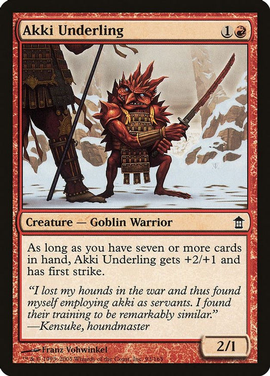 Akki Underling | 93 | Saviors of Kamigawa