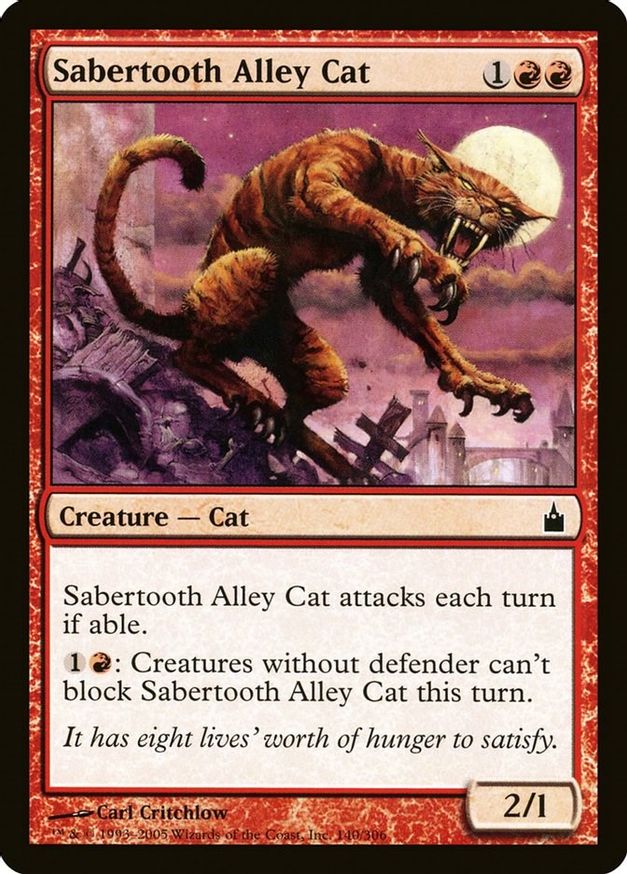 Sabertooth Alley Cat | 140 | Ravnica: City of Guilds