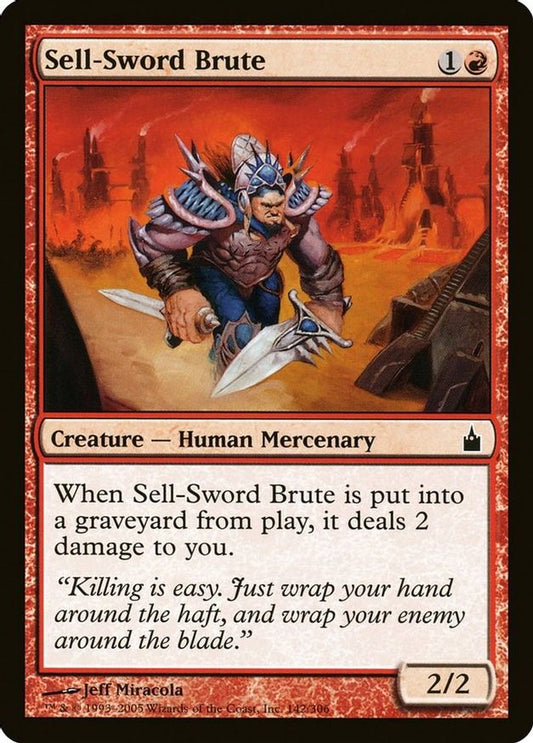Sell-Sword Brute | 142 | Ravnica: City of Guilds