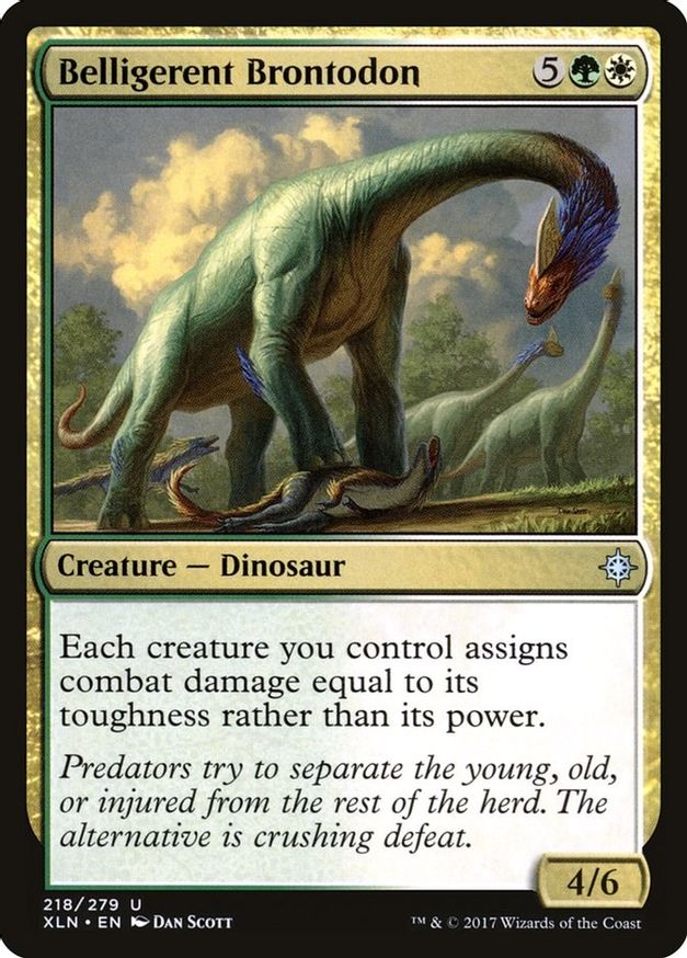 Belligerent Brontodon | 218 | Ixalan