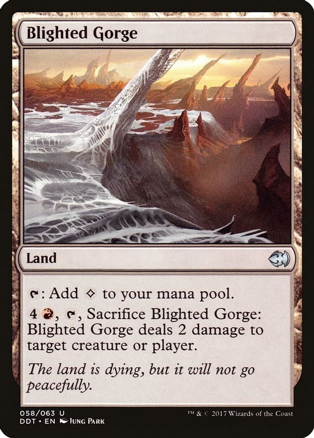 Blighted Gorge | 58 | Duel Decks: Merfolk vs. Goblins